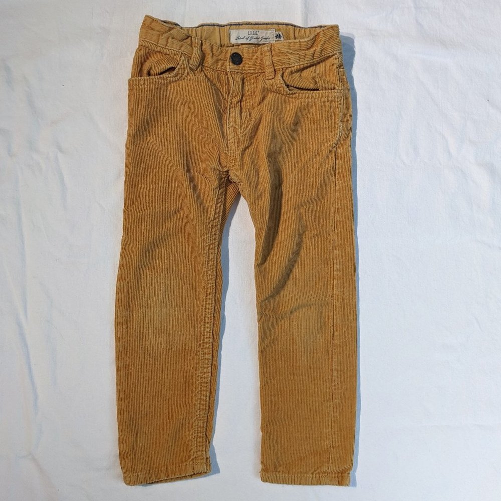 3/$20 H&M L.O.G.G. Corduroy Slim Fit Pants Size 3/4T